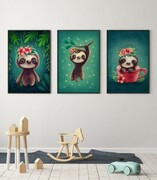 Zestaw plakatów urocze leniwce De Art s.c.