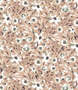 Próbka tapety flowers on beige De Art s.c.