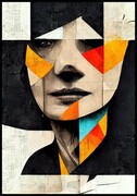 Plakat surrealistyczny portret De Art s.c.