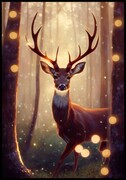 Plakat świąteczny jeleń De Art s.c.