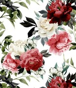 Próbka tapety różne kwiaty i białe róże Fotobloki & decor