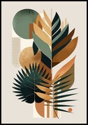 Plakat liście boho De Art s.c.