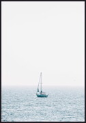 Plakat samotna żaglówka De Art s.c.