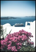 Plakat biała architektura Santorini De Art s.c.