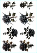Tatuaże tymczasowe black rose De Art s.c.
