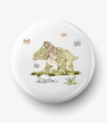 Button stojący dinozaur triceratops De Art s.c.