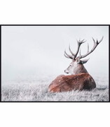 Plakat jeleń we mgle De Art s.c.