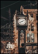 Plakat zegar parowy w Gastown De Art s.c.