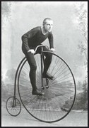 Plakat człowiek na bicyklu De Art s.c.