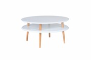 Stolik kawowy UFO Low 70x70 biały RAGABA