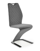 Krzesło K442 VELVET szare HALMAR