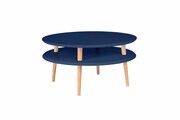 Stolik kawowy UFO Low 70x70 granatowy RAGABA