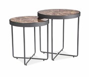 Ława MANTA marmur/czarna SIGNAL