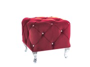 Pufa HESTIA K VELVET bordowa SIGNAL