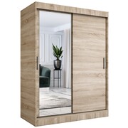 Szafa przesuwna MODUO COMFORT 150 dąb sonoma z lustrem po lewej MKPOL