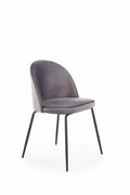 Krzesło K314 VELVET szare HALMAR