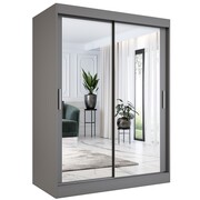 Szafa przesuwna MODUO COMFORT 150 antracyt z dwoma lustrami MKPOL