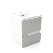 Szafka pod umywalkę LOFT 50 szary mat/biały mat 4STOL