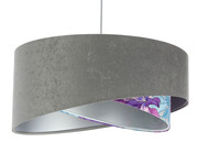 Lampa wisząca GRAY FLOWER szara/srebrna BPS KONCEPT