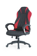 Fotel SHERIFF czarny/czerwony HALMAR