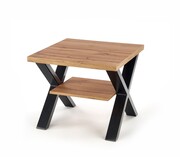 Stolik kawowy VENOM KW 65x65 dąb/czarny HALMAR