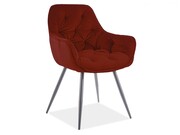 Krzesło CHERRY MATT VELVET bordowe SIGNAL