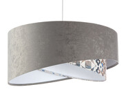 Lampa wisząca ASHES szara/biała BPS KONCEPT
