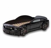 Łóżko LIGHT 3D 160x70 czarne samochód MEBELEV