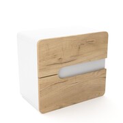 Szafka pod umywalkę nablatową LOFT 60 dąb/biały mat 4STOL