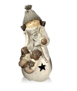 Figura SANTA LILA DZIEWCZYNKA NA KULI 23x26x46cm MONDEX
