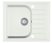 Zlewozmywak granitowy ALAROS biały HALMAR