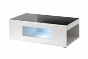Ława PANDA 120x64 biała/czarna FURNIVAL