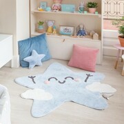 Dywan dziecięcy HAPPY STAR 120x120 niebieski LORENA CANALS