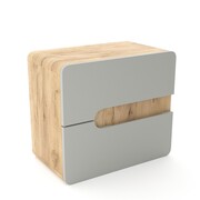 Szafka pod umywalkę nablatową LOFT 60 szary mat/dąb 4STOL