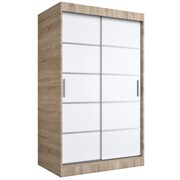 Szafa przesuwna MODUO COMFORT 120 dąb sonoma/biała mat z listwami MKPOL