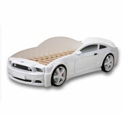 Łóżko LIGHT 3D 160x70 białe samochód MEBELEV