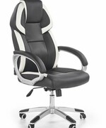 Fotel biurowy BARTON czarny/biały HALMAR