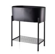 Osłonka metalowa na stojaku SWEN Ø 40x19x15/45cm czarna MONDEX