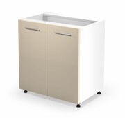 Szafka kuchenna stojąca 80 VENTO D-80/82 beżowy połysk HALMAR