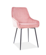 Krzesło ALBI VELVET antyczny róż SIGNAL