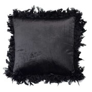 Poduszka LORETA BLACK 44x44cm czarna MONDEX
