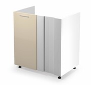 Szafka kuchenna narożna pod zlew 80 VENTO DKN-100/82 beżowy połysk HALMAR