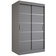 Szafa przesuwna MODUO COMFORT 120 antracyt z listwami MKPOL