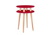 Stolik kawowy UFO HIGH 45x45 czerwony RAGABA