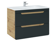 Szafka pod umywalkę ARUBA COSMOS 821 grafit/dąb COMAD