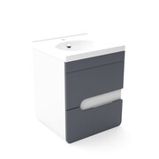 Szafka pod umywalkę LOFT 50 grafit mat/biały mat 4STOL