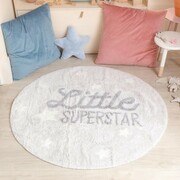 Dywan dziecięcy LITTLE SUPERSTAR 120x120 szary LORENA CANALS