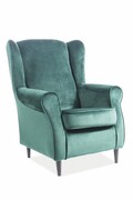 Fotel BARON VELVET zielony SIGNAL