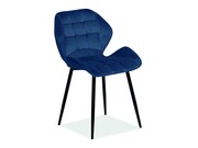 Krzesło HALS VELVET granatowe SIGNAL