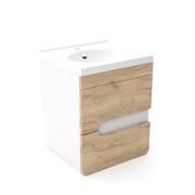 Szafka pod umywalkę LOFT 60 WP dąb/biały mat 4STOL